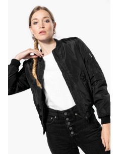 K-KA6123-LADIES' BOMBER JACKET 2